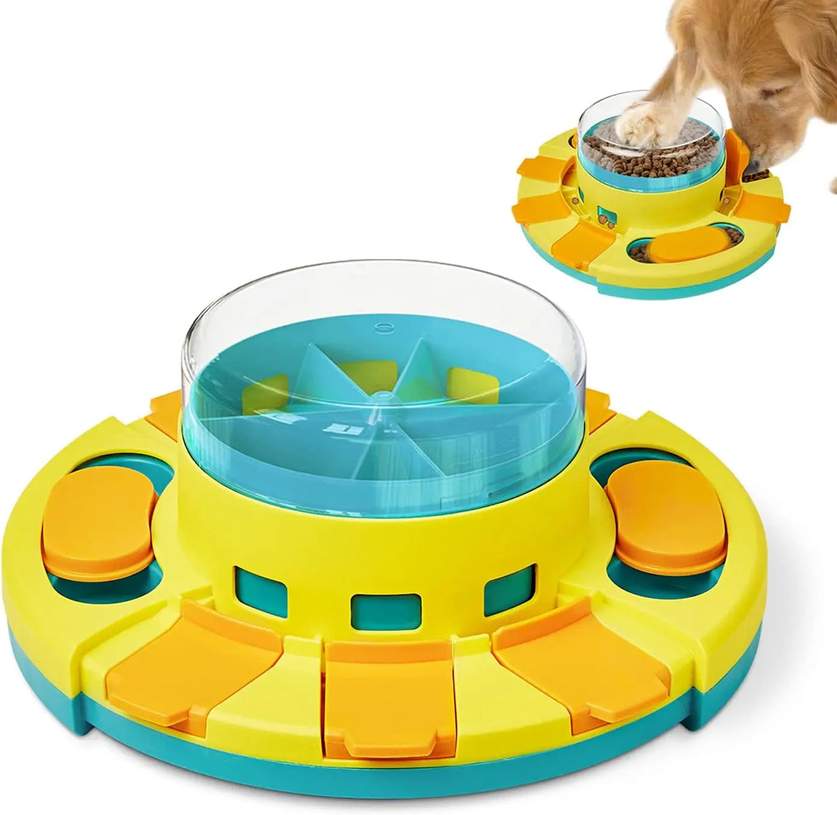 Double Layer Dog Puzzle Slow Feeder Toy For Mental Stimulation