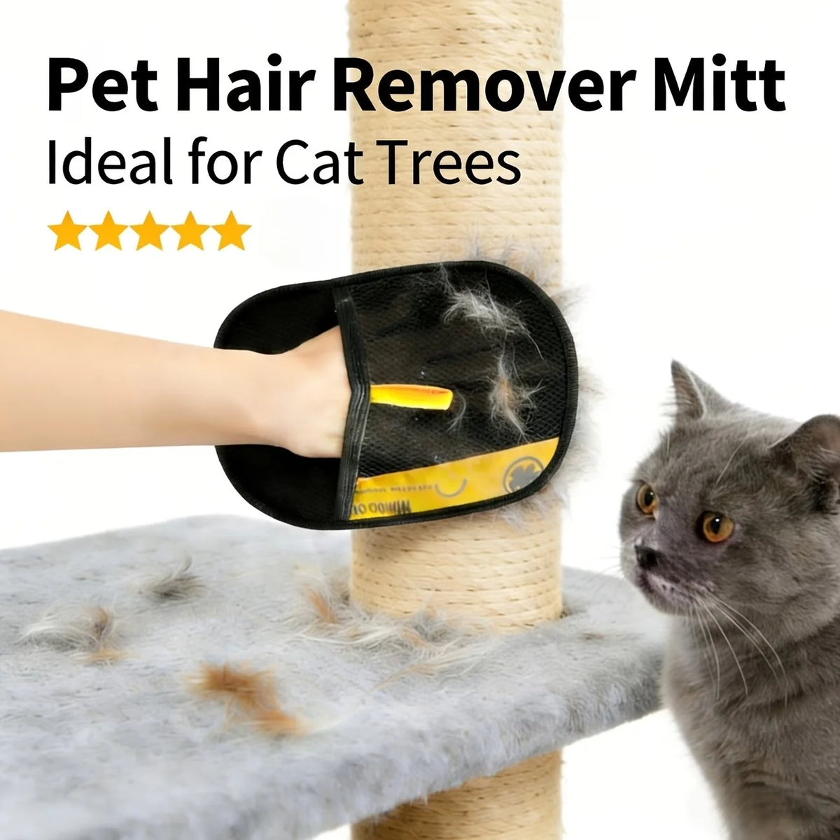 Double Sided Pet Grooming Gloves For Cat Hair Removal