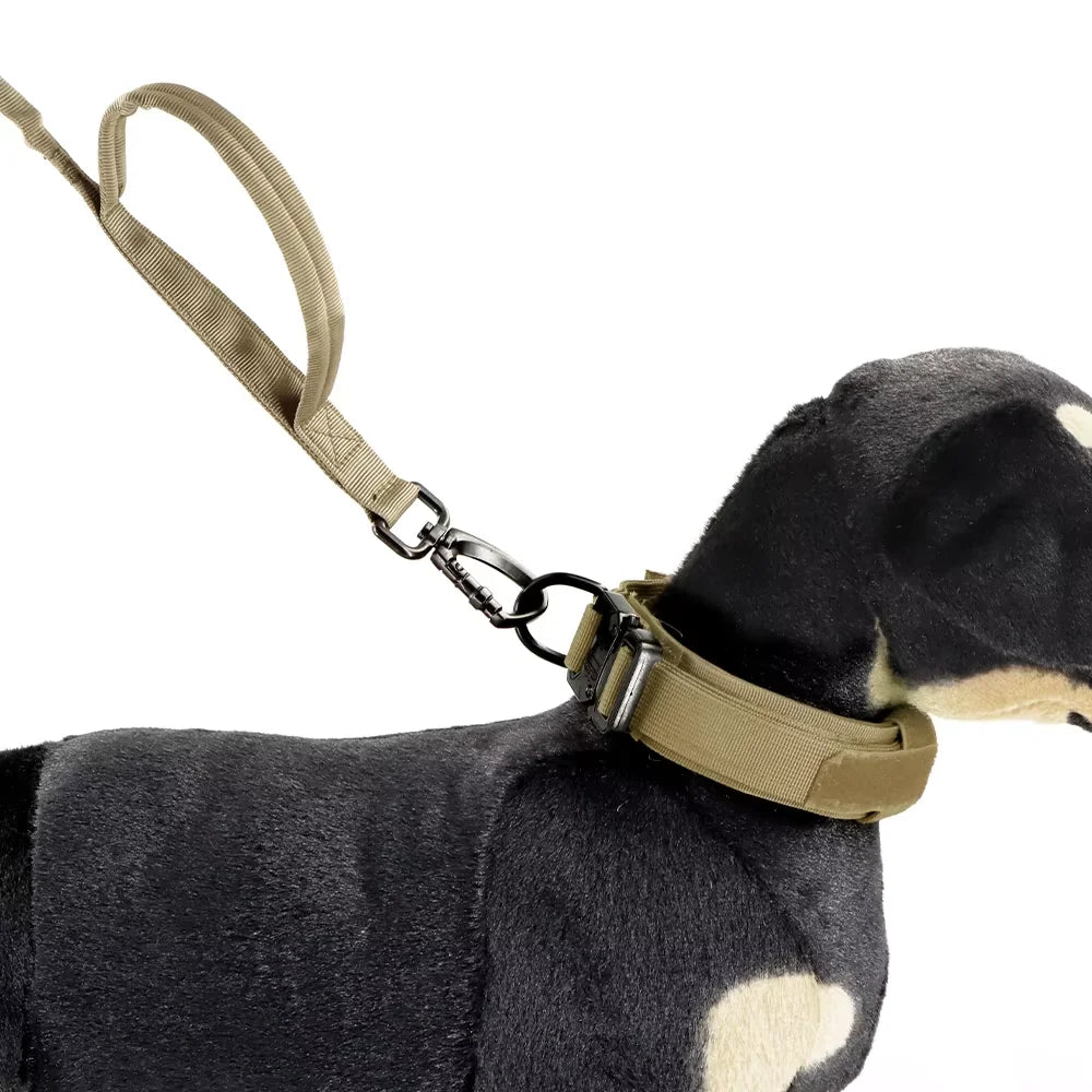 Military Dog Leash With Adjustable Quick Release And Dual Handles