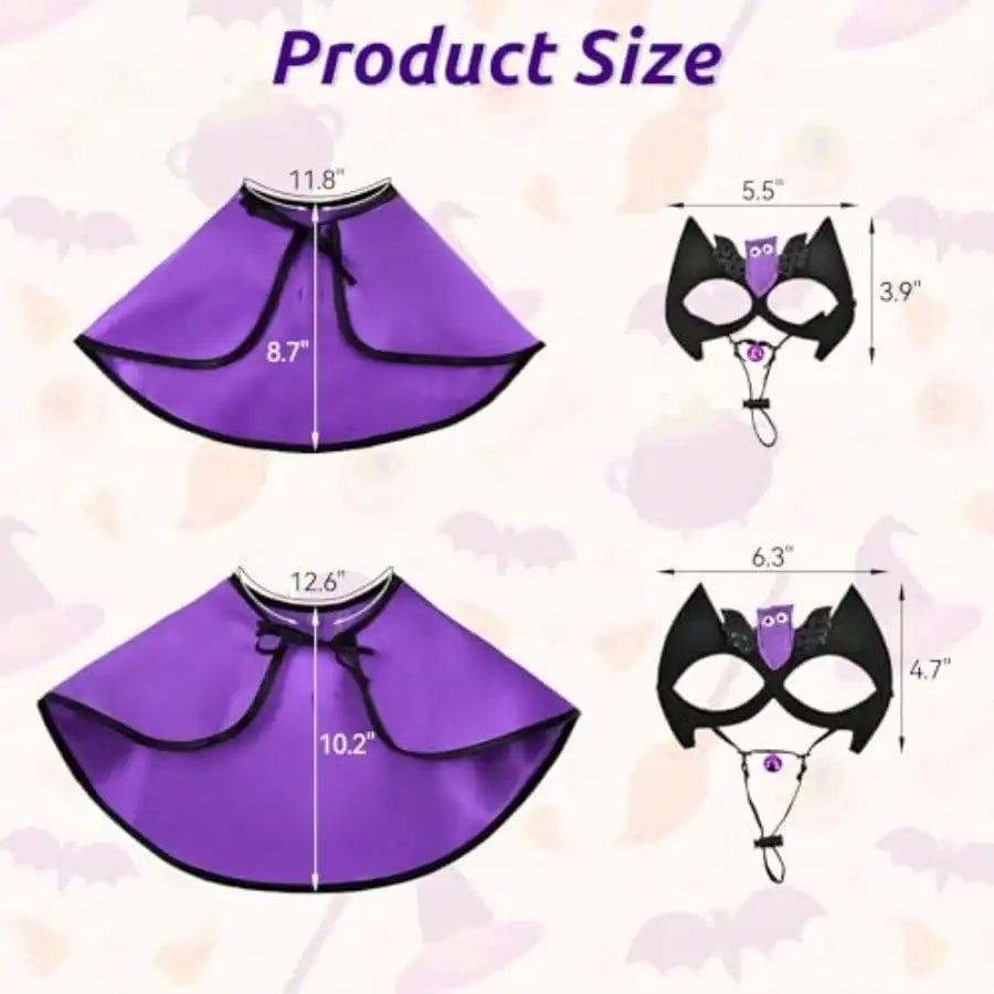 Pet Vampire Cloak Dog Cat Halloween Cape Costumes Puppy Halloween Bat Cape And Bat Mask Devil Cape Outfit