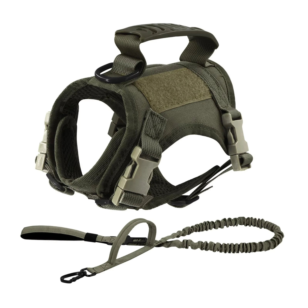 Tactical Puppy Harness Leash Set For Small Dogs Adjustable