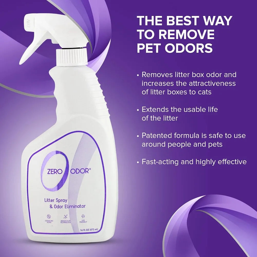 Patented Molecular Technology Pet Safe Cat Litter Odor Eliminator