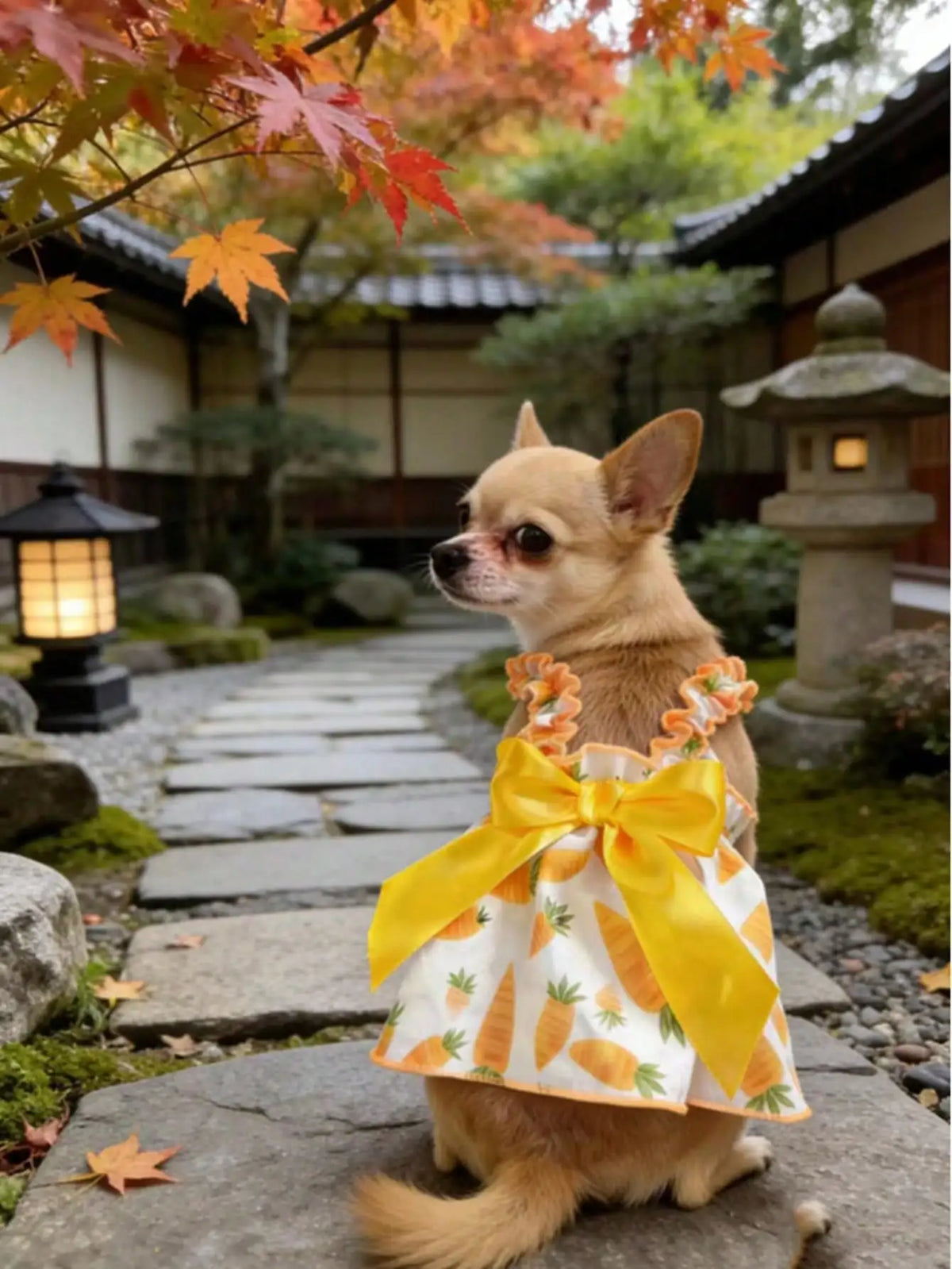 Ditsy Floral Sleeveless Pet Dress For Small Dogs And Cats