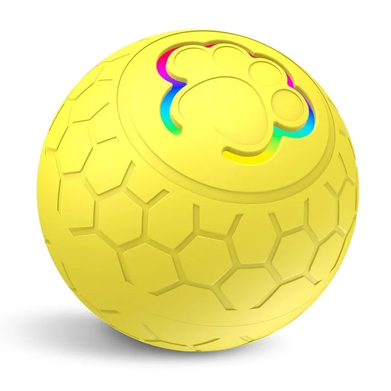 Automatic Bouncing Electronic Dog Toy Ball With Interactive Lights