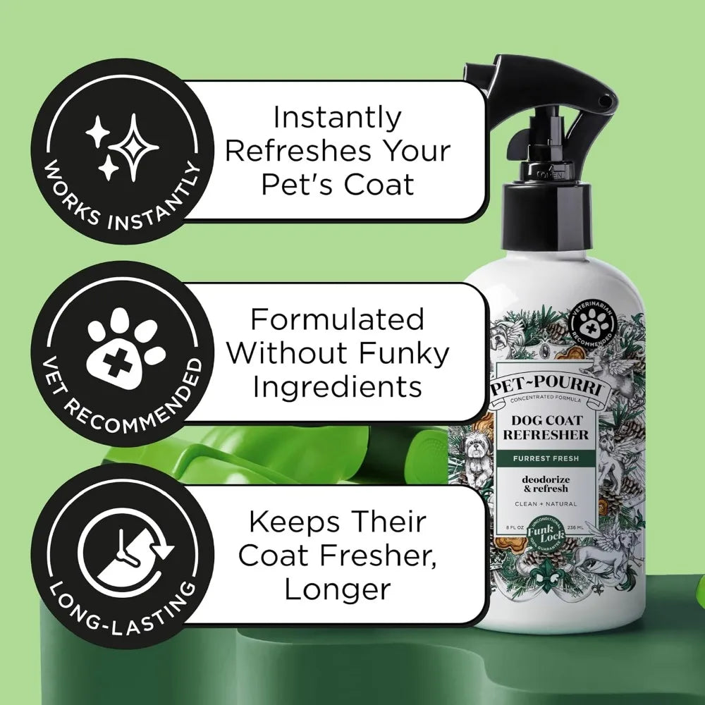 Dog Deodorizing Spray With Fir Amber Cedarwood Essential Oils