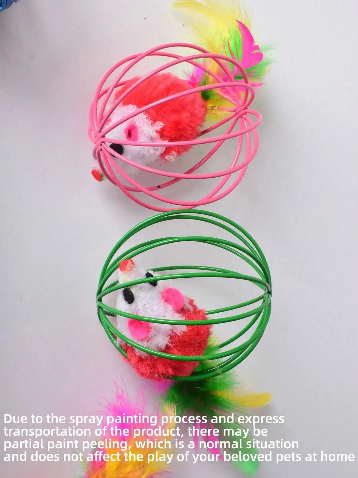 Interactive Fleece Cat Toy Set With Rolling Balls And Mice