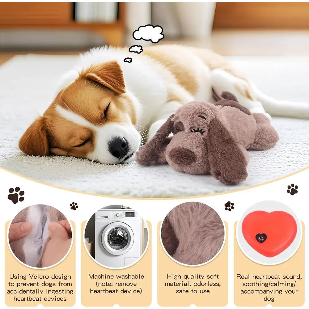 Puppy Heartbeat Toy For Dog Anxiety Relief And Calming Sleep
