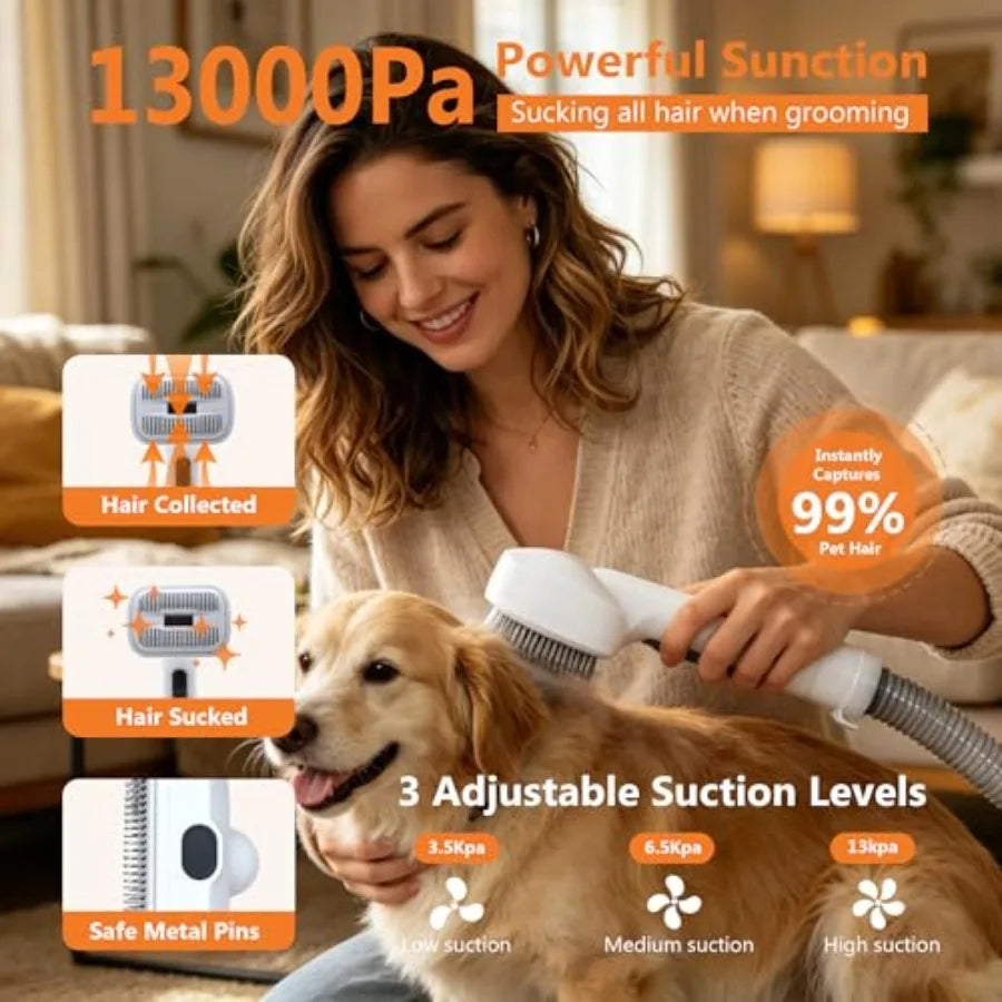 Professional Pet Grooming Vacuum With Low Noise Suction