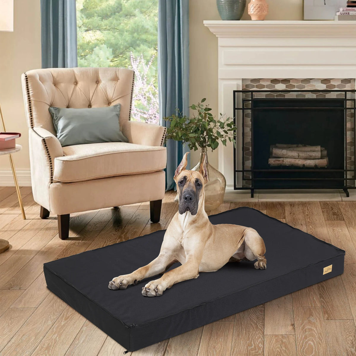 Orthopedic Memory Foam Dog Bed With Waterproof Cover