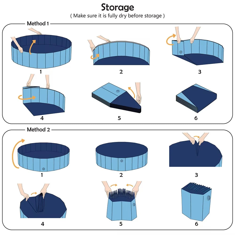 Foldable Portable Dog Pool For Bathing And Grooming