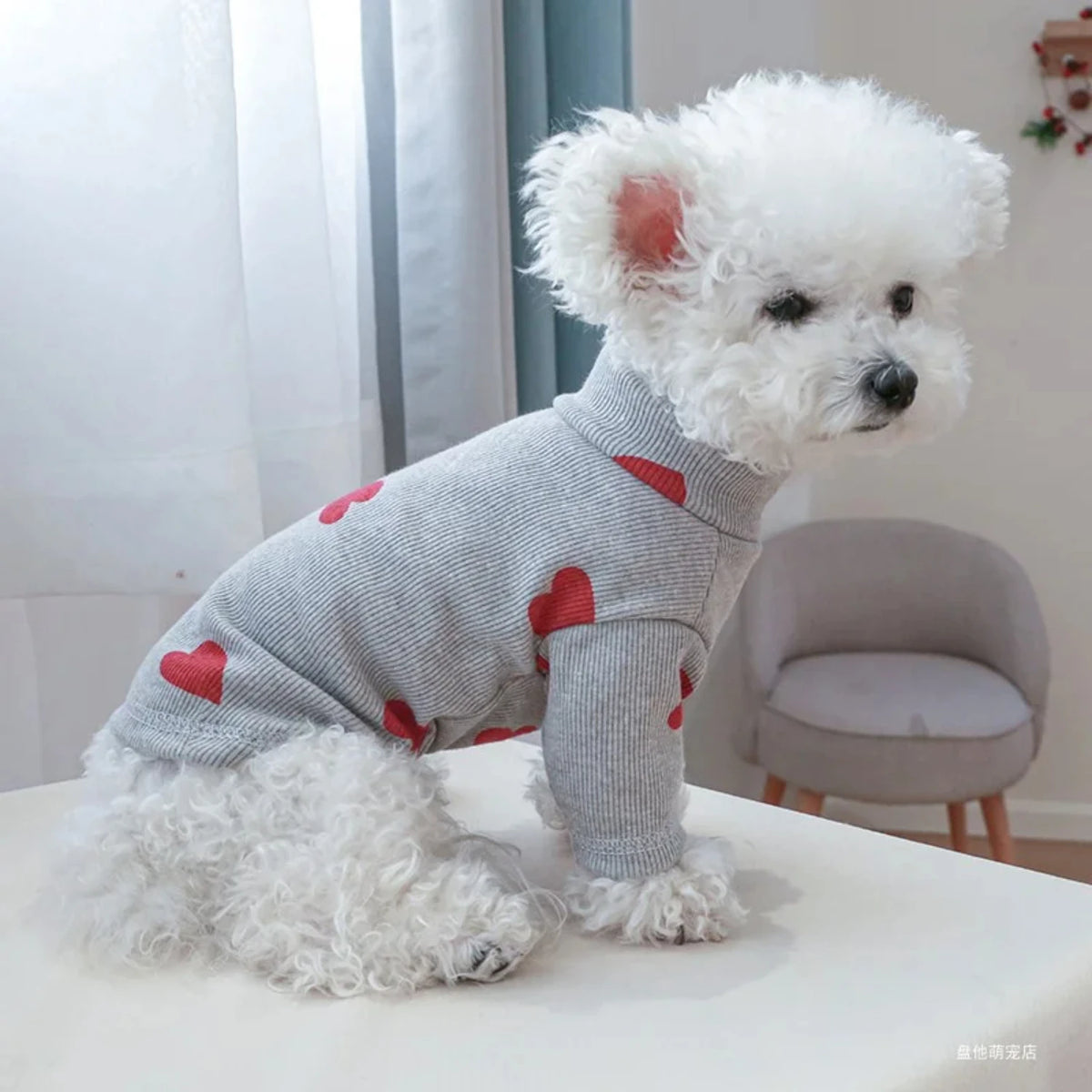 Adorable Love Printed Shirt For Small Dogs And Cats