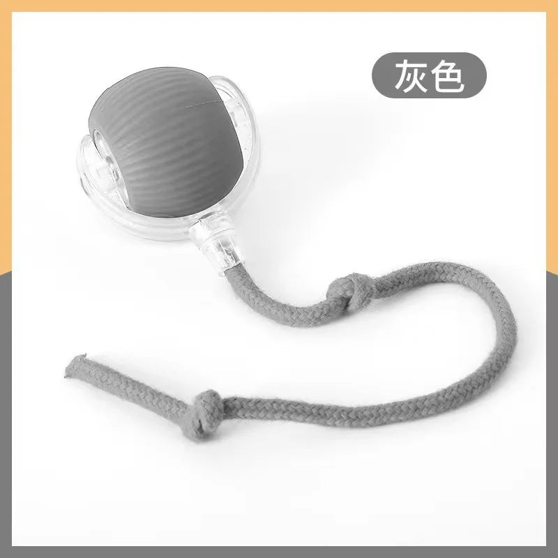 Self Moving LED Interactive Cat Toy Ball With Rope Tail