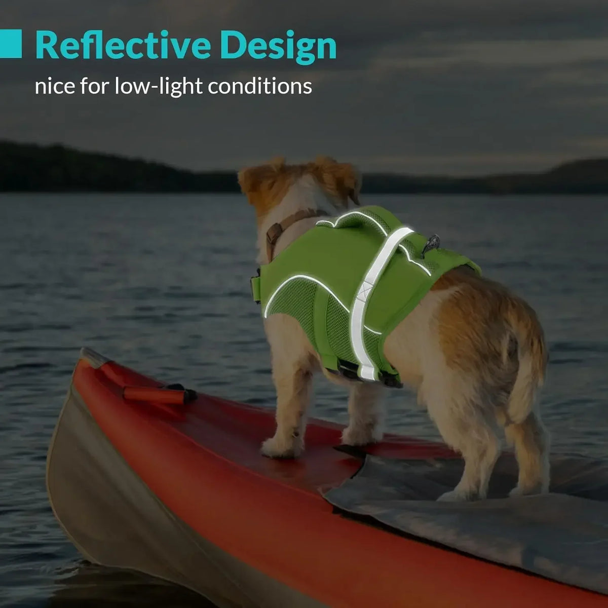 BXX Durable Mesh Dog Life Jacket With Reflective Rescue Handle