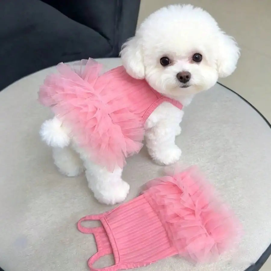 Dog Tutu Dress Valentine Day Outfit For Pets