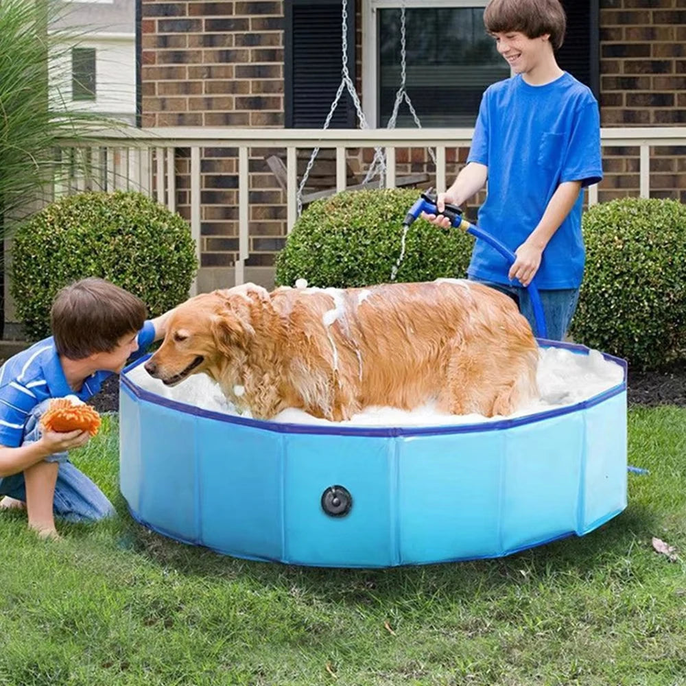 Foldable Portable Dog Pool For Bathing And Grooming