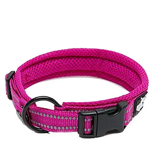 TrueLove Adjustable Nylon Padded Reflective Pet Collar