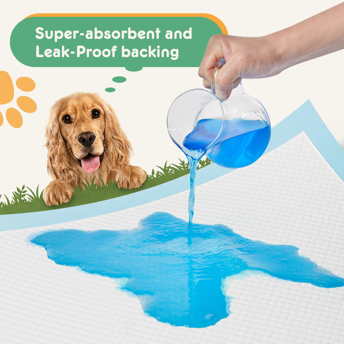 Disposable Pet Underpads 150 Count Quick Dry Leakproof Pads