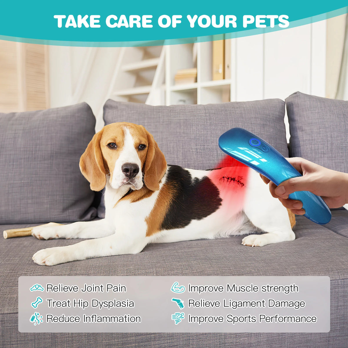 Pet Cold Laser Therapy Device 620nm 18 Diodes