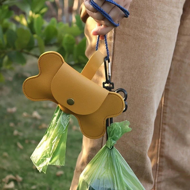 10Pcs Extra Thick Dog Poop Bags Leak-Proof Paw Print