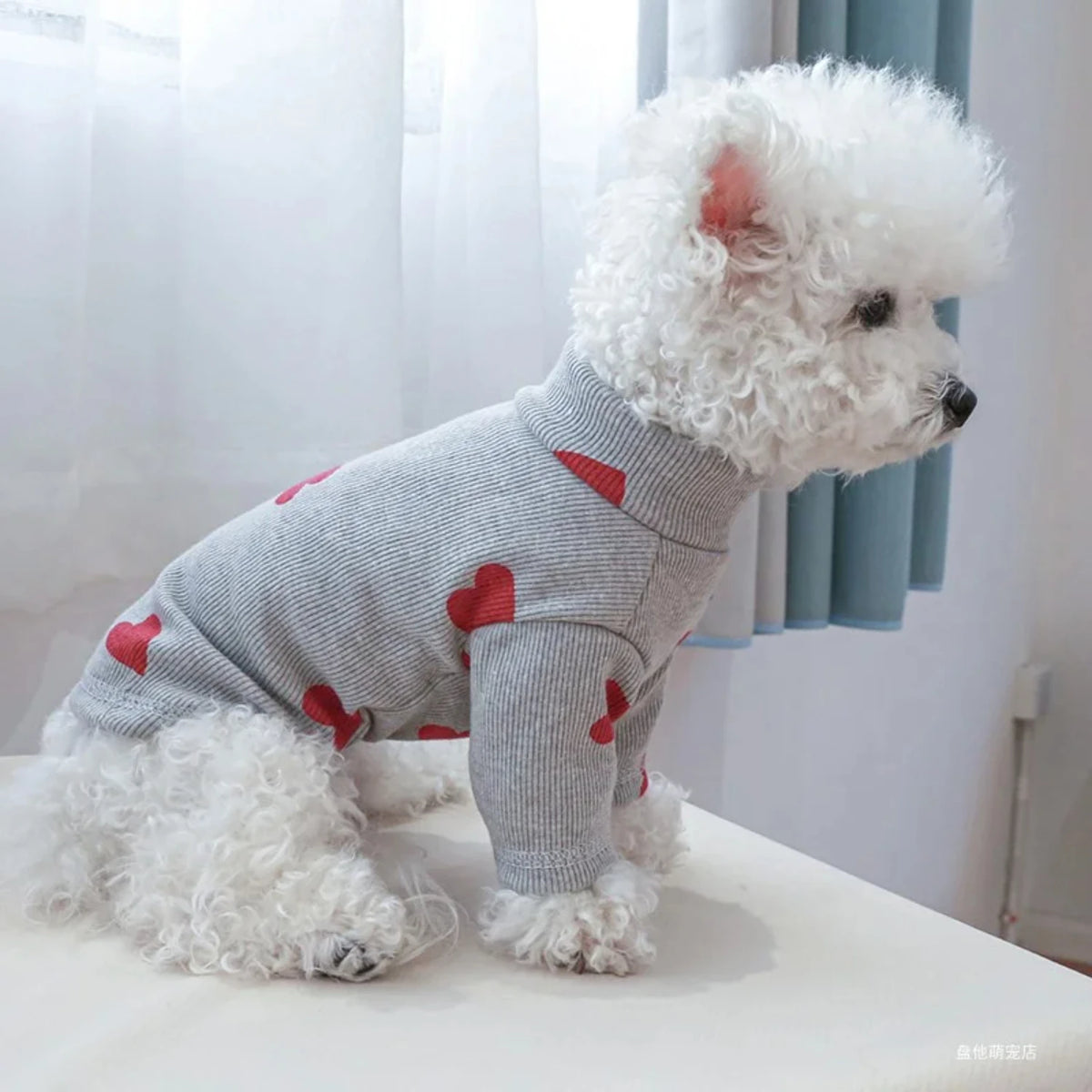 Adorable Love Printed Shirt For Small Dogs And Cats