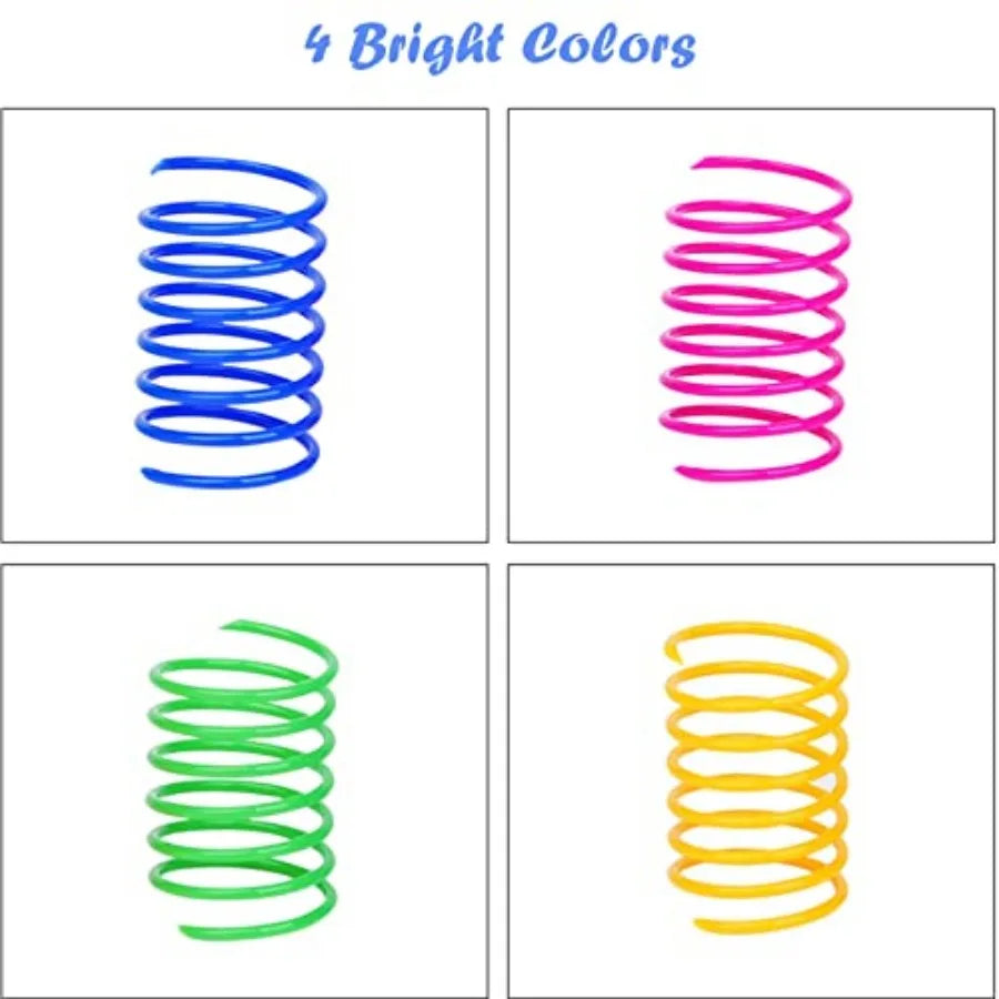 Durable Heavy Gauge Coil Spring Cat And Kitten Toy