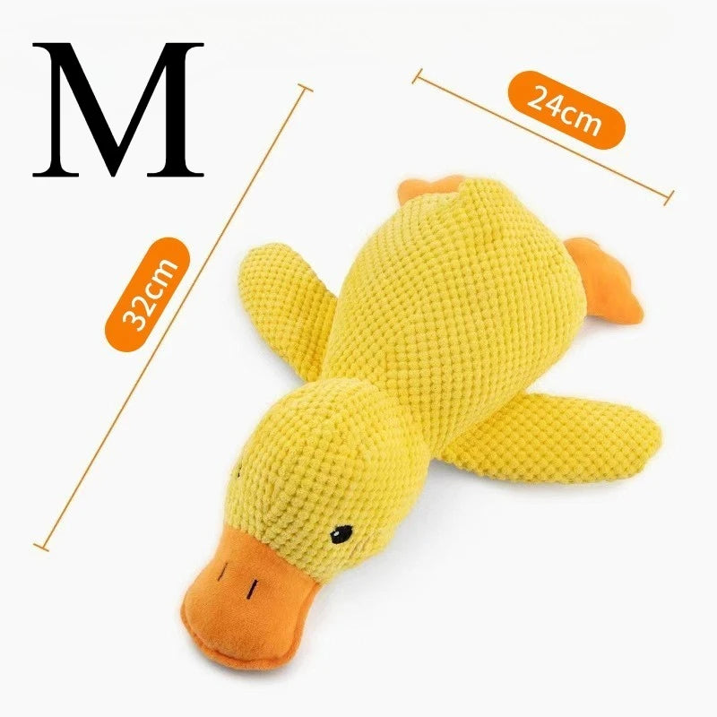 Plush Duck Dog Toy For Chewing And Teeth Grinding