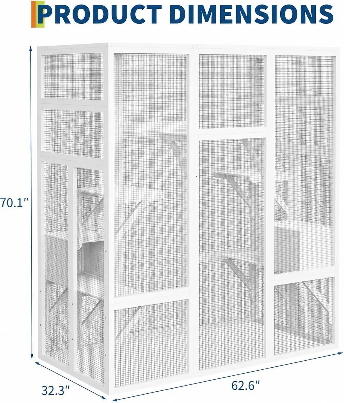 HiMISS Large Wooden Outdoor Catio With UV Roof