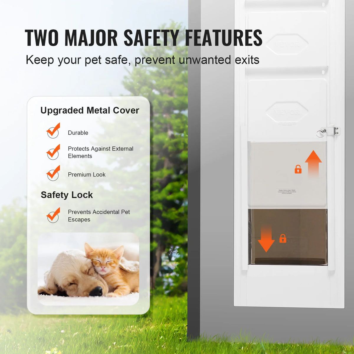 SucceBuy Dog Door For Sliding Glass Doors
