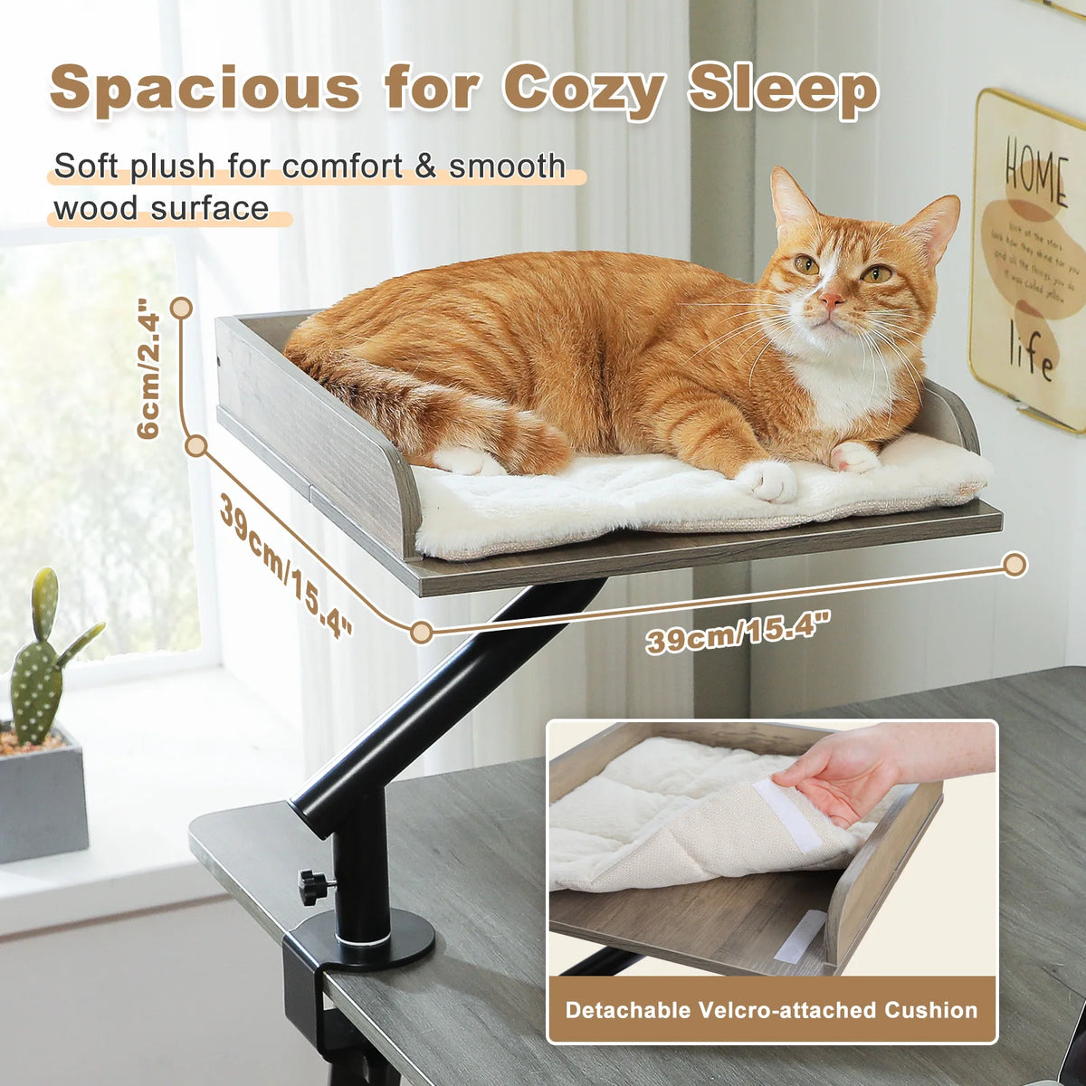 PAWZ Road Cat Desk Bed 360-Degree Rotatable Stand