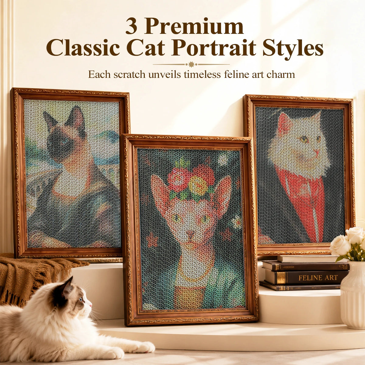 Pawz Road 3 Pack Wall Cardboard Cat Scratcher
