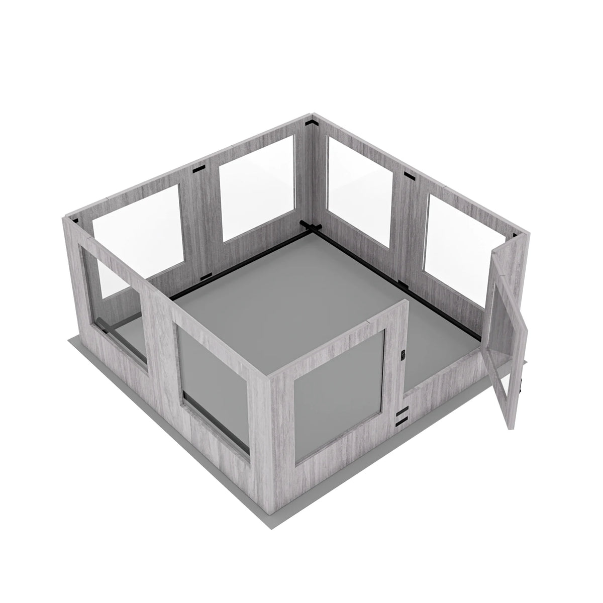 BINGOPAW Tempered Glass Dog Playpen Indoor Whelping Cage