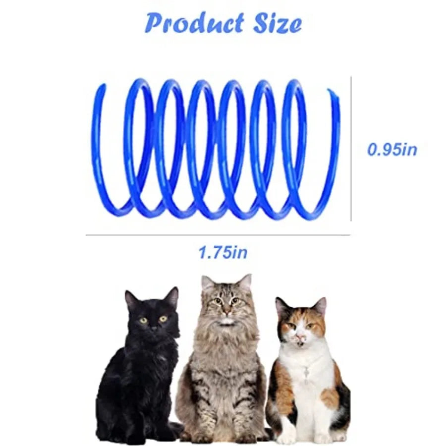 Durable Heavy Gauge Coil Spring Cat And Kitten Toy