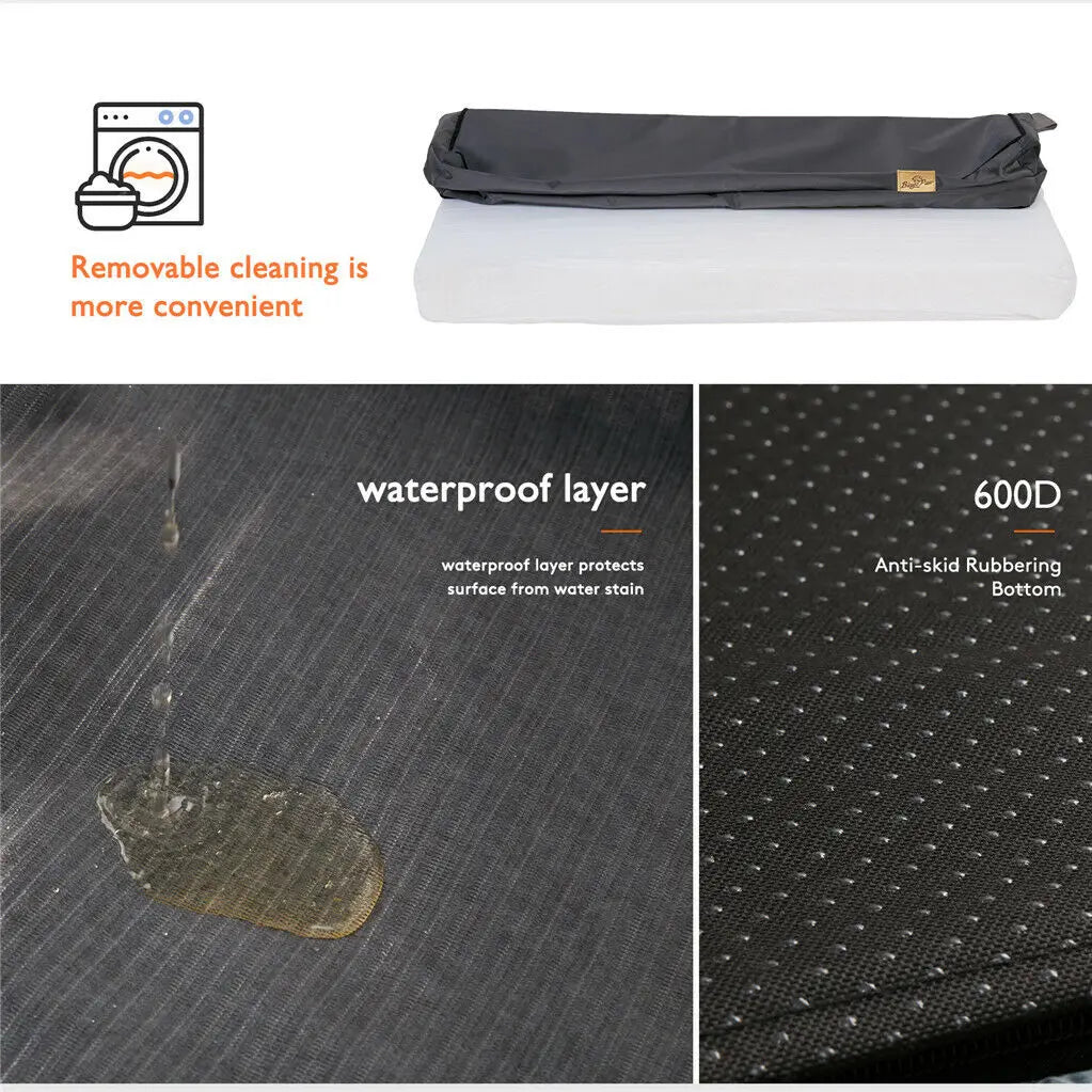 Orthopedic Memory Foam Dog Bed With Waterproof Cover