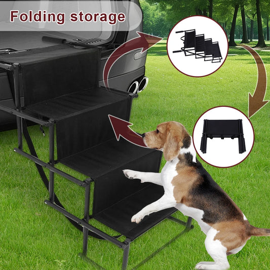 Lightweight Portable 4 Step Folding Pet Ramp