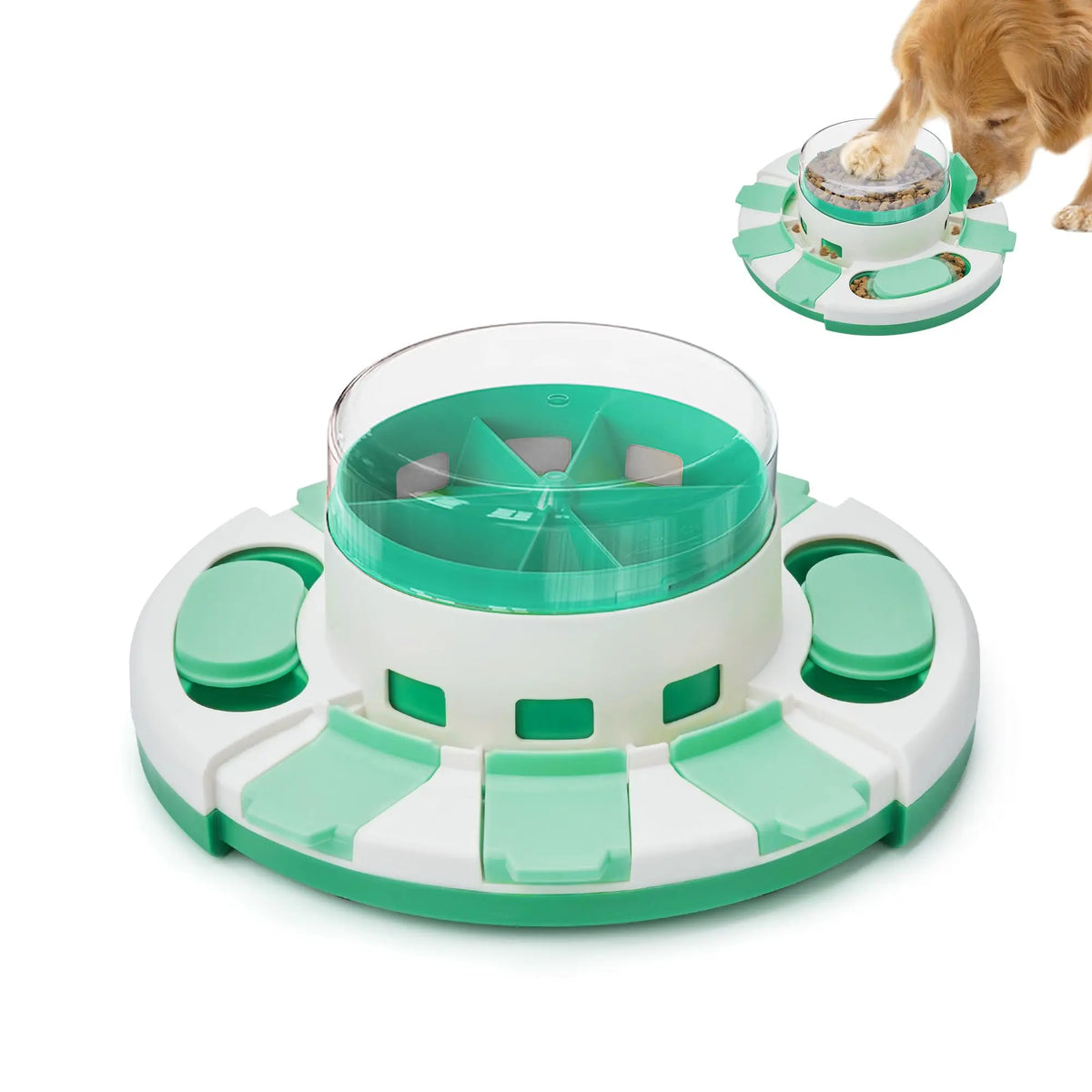 Double Layer Dog Puzzle Slow Feeder Toy For Mental Stimulation