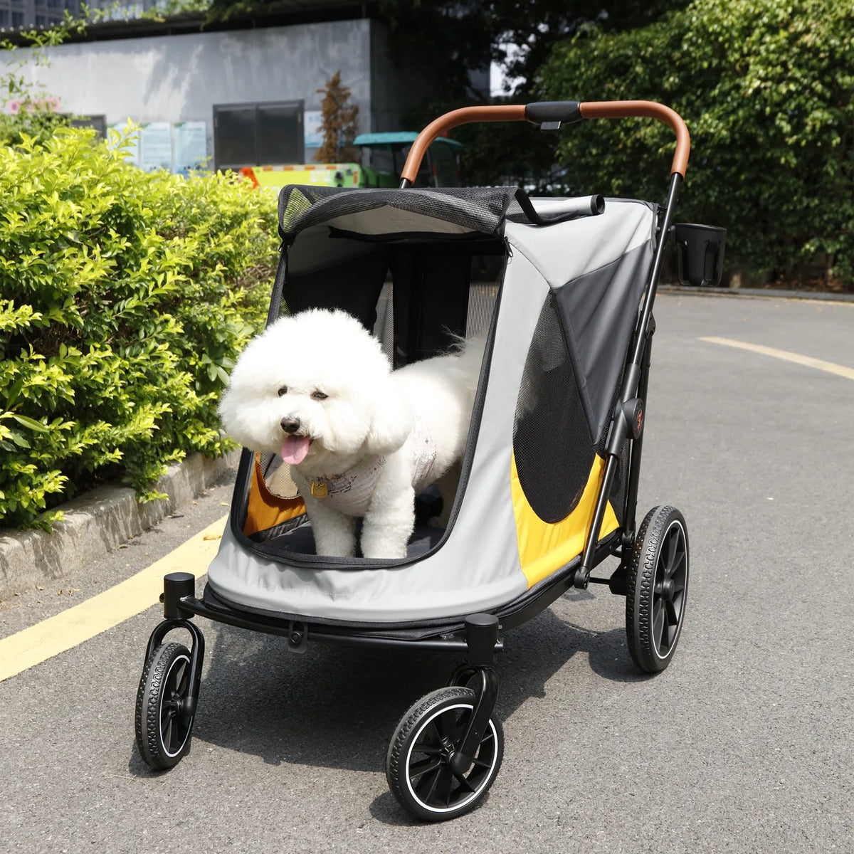 Foldable Pet Stroller For Dogs And Cats Up To 42kg