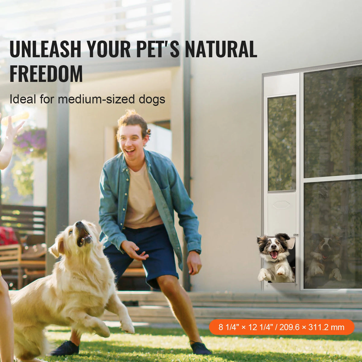 SucceBuy Dog Door For Sliding Glass Doors