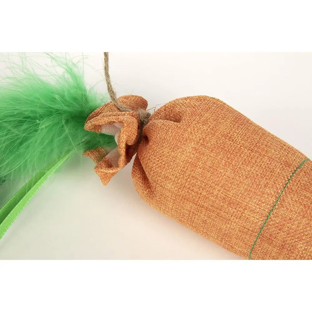 Kolossal Karrot Crinkle Kicker Catnip Cat Toy - Orange, Jumbo