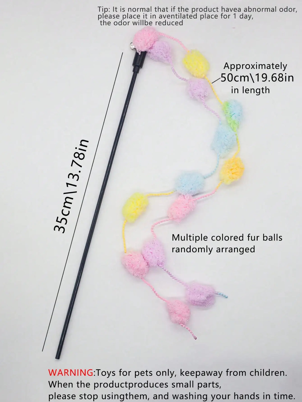 Cat Teaser Sticks With Bell, Interactive Pet Toy