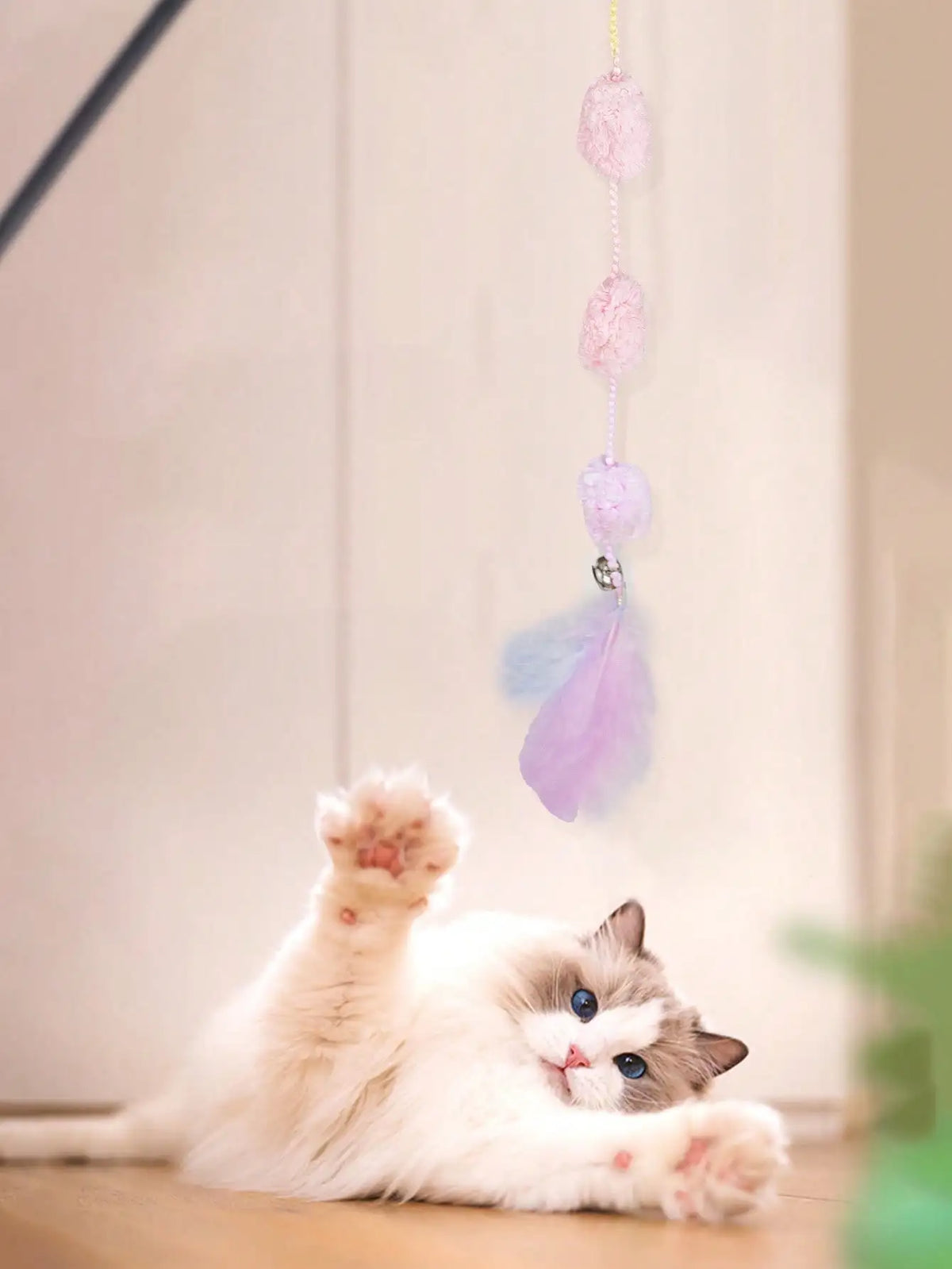 Cat Teaser Sticks With Bell, Interactive Pet Toy