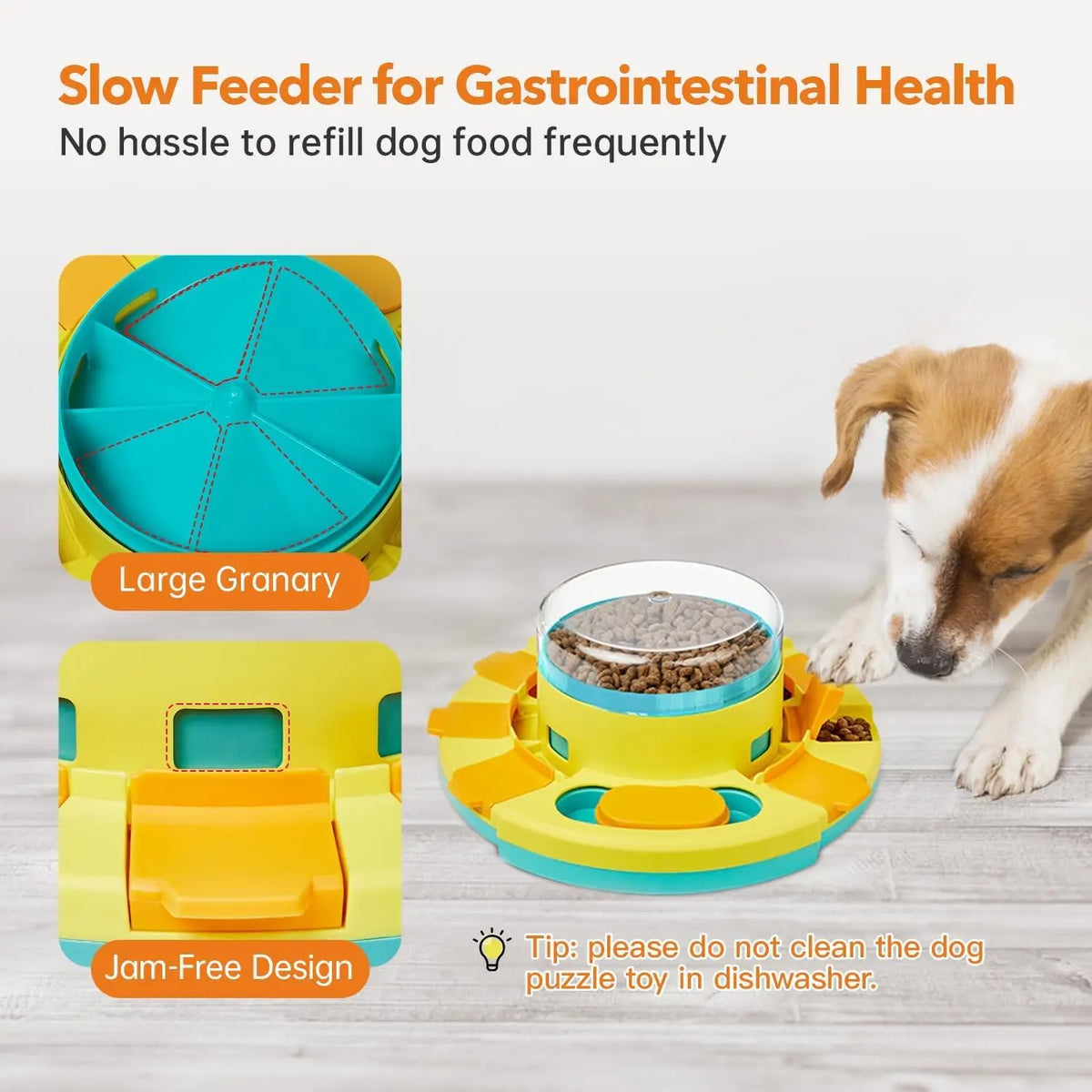 Double Layer Dog Puzzle Slow Feeder Toy For Mental Stimulation
