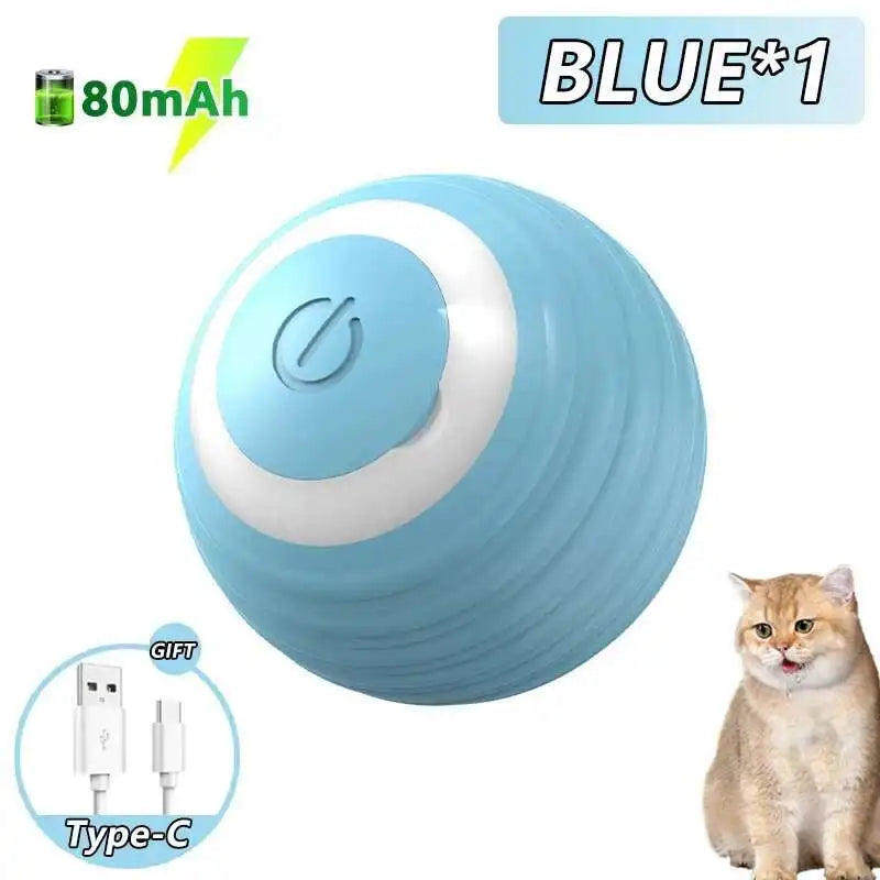 Automatic Bouncing Electronic Dog Toy Ball With Interactive Lights