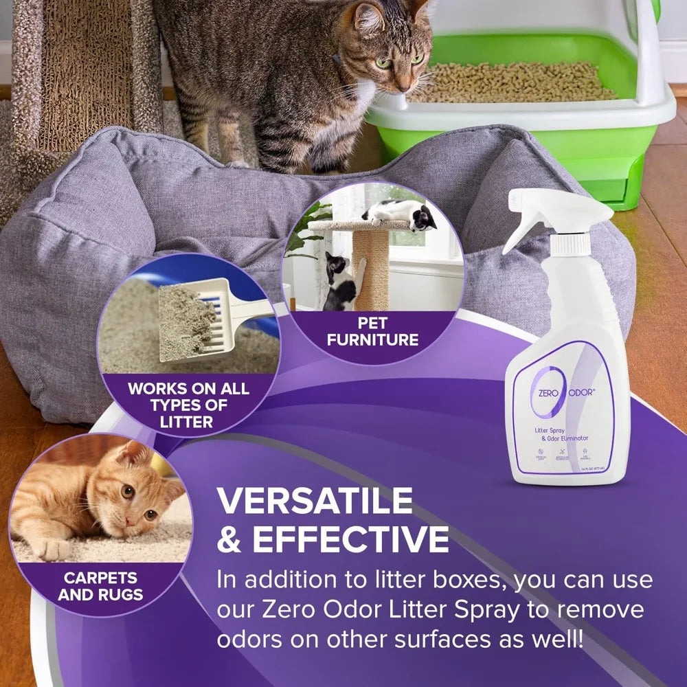 Patented Molecular Technology Pet Safe Cat Litter Odor Eliminator