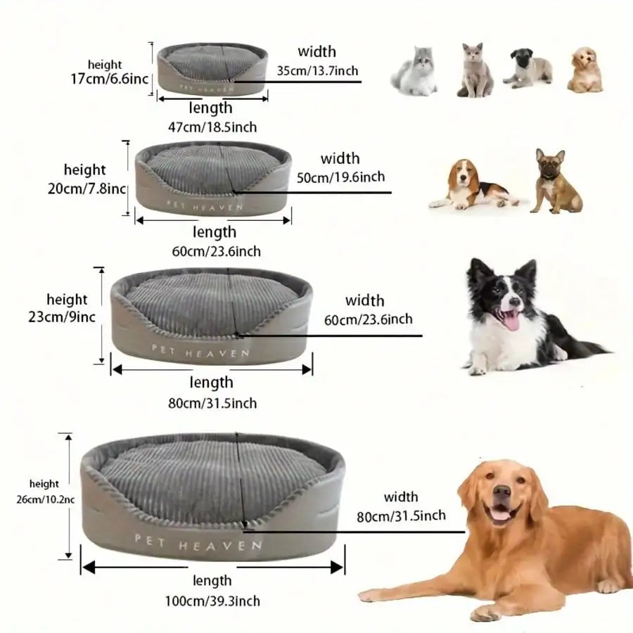 Soft And Cozy Machine Washable Pet Bed For All Seasons