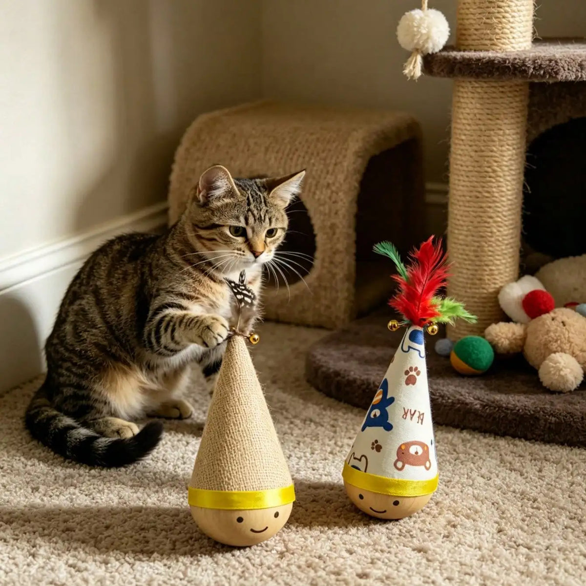 Funny Feather Cat Teaser Toy For Indoor Exercise And Fun