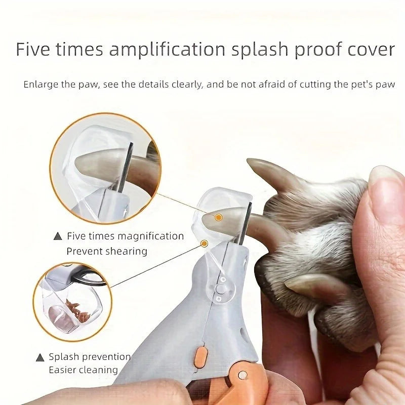 LED Stainless Steel Dog And Cat Nail Clipper Scissors