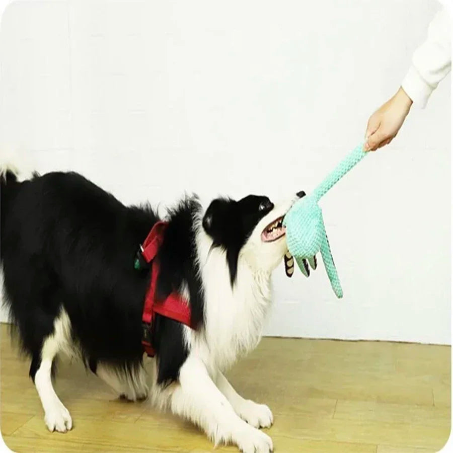 Plush Octopus Dog Toy For Boredom Relief Interactive Sound