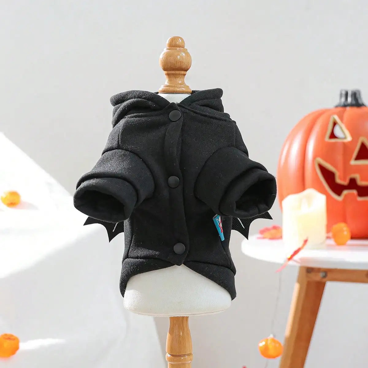 Dog Halloween Costume Funny 3D Bat Wings Dog Hoodie Holiday Apparel For Festival Party Events