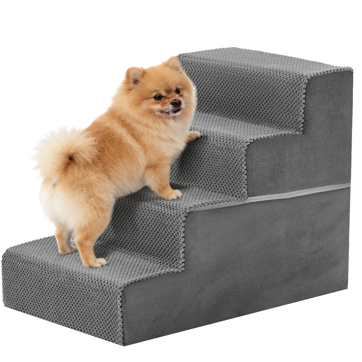 JHK Right Angled Foam Dog Stairs Ramp Three To Five Steps