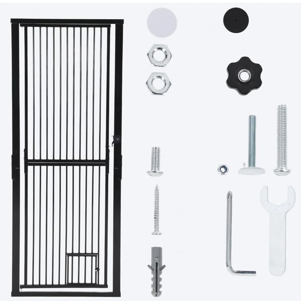 HiMiss 71 Inch Extra Tall Adjustable Cat Gate No Drill